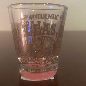 Brand New Beautiful Light Pink Dallas Texas Shot Glass